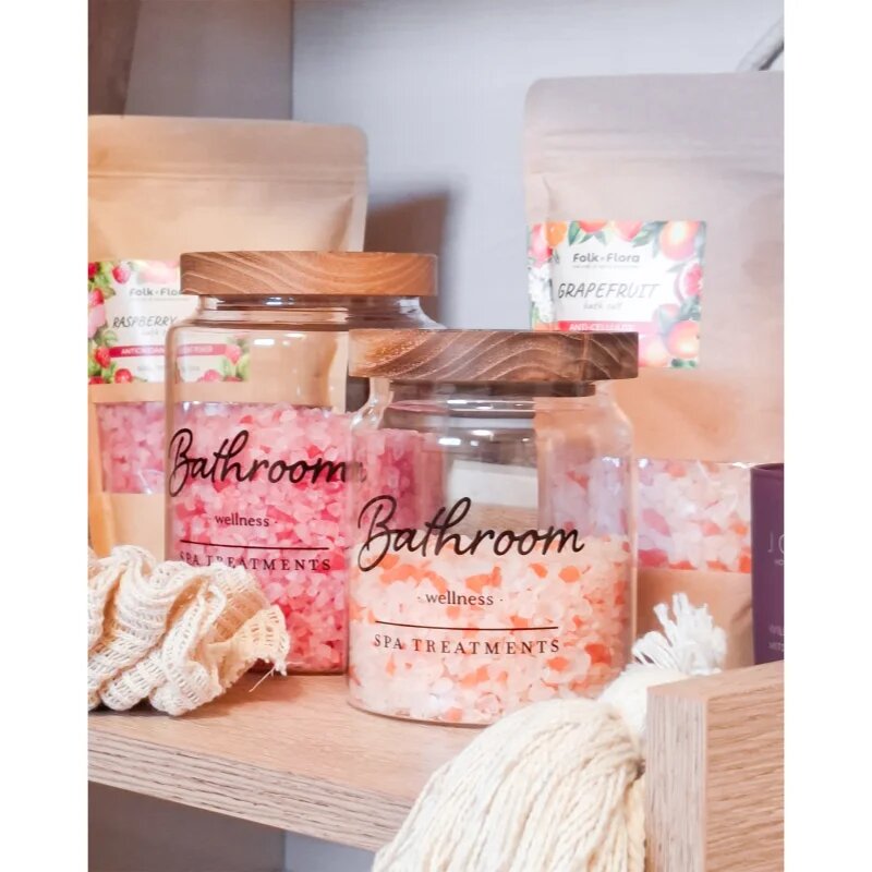 Folk & Flora Raspberry & Rose sol za kopel 500 g