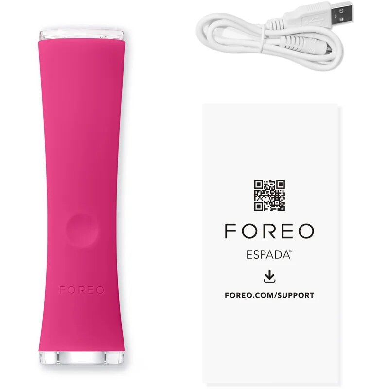 FOREO ESPADA™ 2 pero z modro lučko za pomirjenje pojava aken Fuchsia 1 kos
