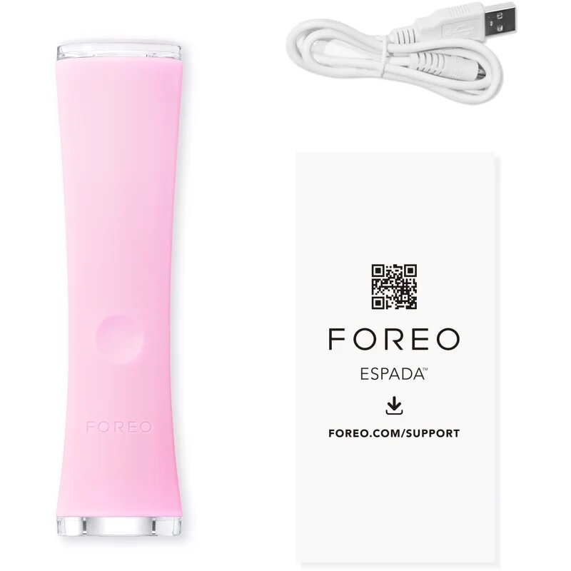 FOREO ESPADA™ 2 pero z modro lučko za pomirjenje pojava aken Pearl Pink 1 kos