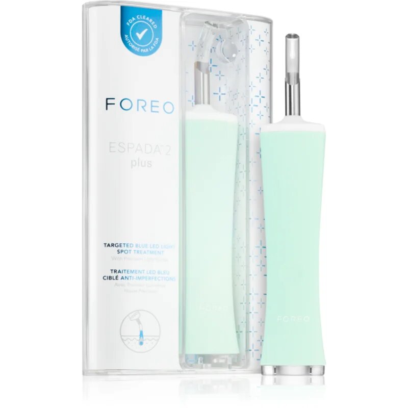 FOREO ESPADA™ 2 Plus pero z modro lučko za pomirjenje pojava aken Pistachio 1 kos