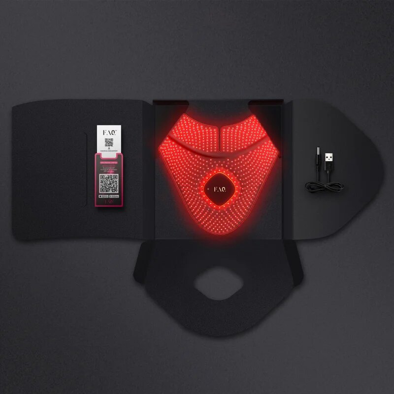 FOREO FAQ™ 211 LED-maska za vrat in dekolte proti staranju kože 1 kos