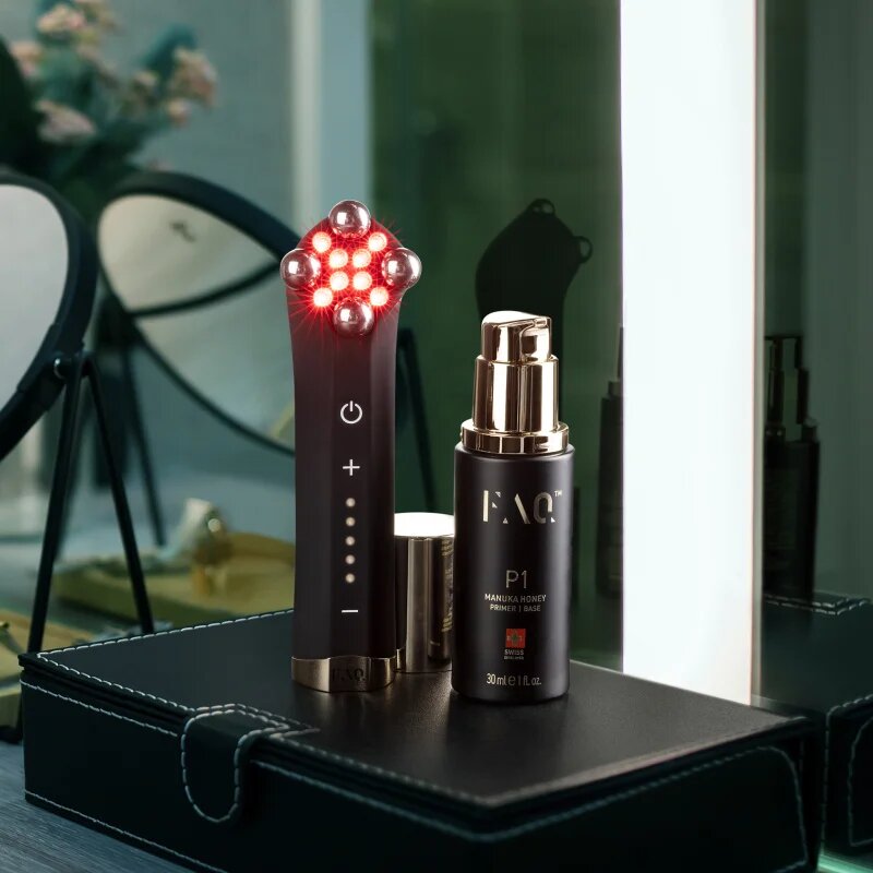 FOREO FAQ™ 402 dvojna mikrotokovna naprava za toniranje z rdečo svetlobo LED 1 kos