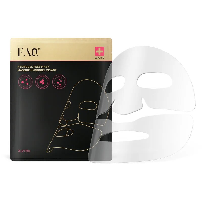 FOREO FAQ™ Glass Skin Collagen Face Mask hidrogel maska za gladitev kože in zmanjšanje vidnosti gub 5 kos