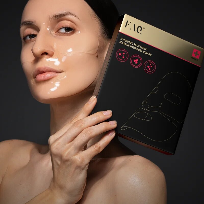 FOREO FAQ™ Glass Skin Collagen Face Mask hidrogel maska za gladitev kože in zmanjšanje vidnosti gub 5 kos