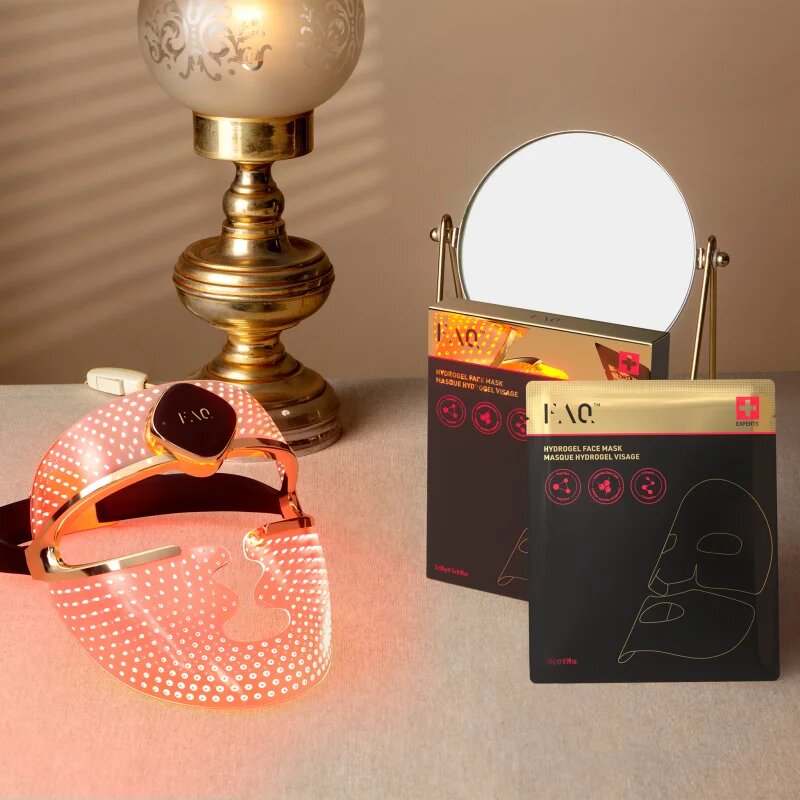 FOREO FAQ™ Glass Skin Collagen Face Mask hidrogel maska za gladitev kože in zmanjšanje vidnosti gub 5 kos