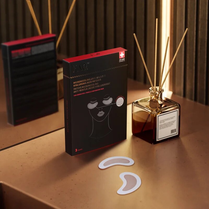 FOREO FAQ™ Microneedling Anti-Wrinkle obliži proti gubam za pod oči s hialuronsko kislino 3x2 kos