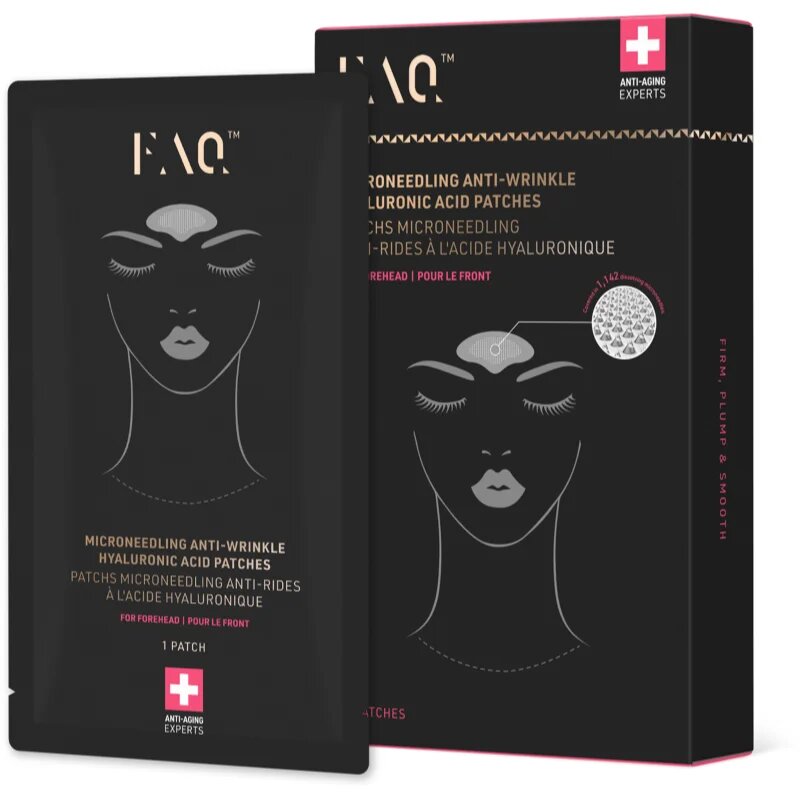 FOREO FAQ™ Microneedling Anti-Wrinkle obliži za čelo proti gubam s hialuronsko kislino 3 kos