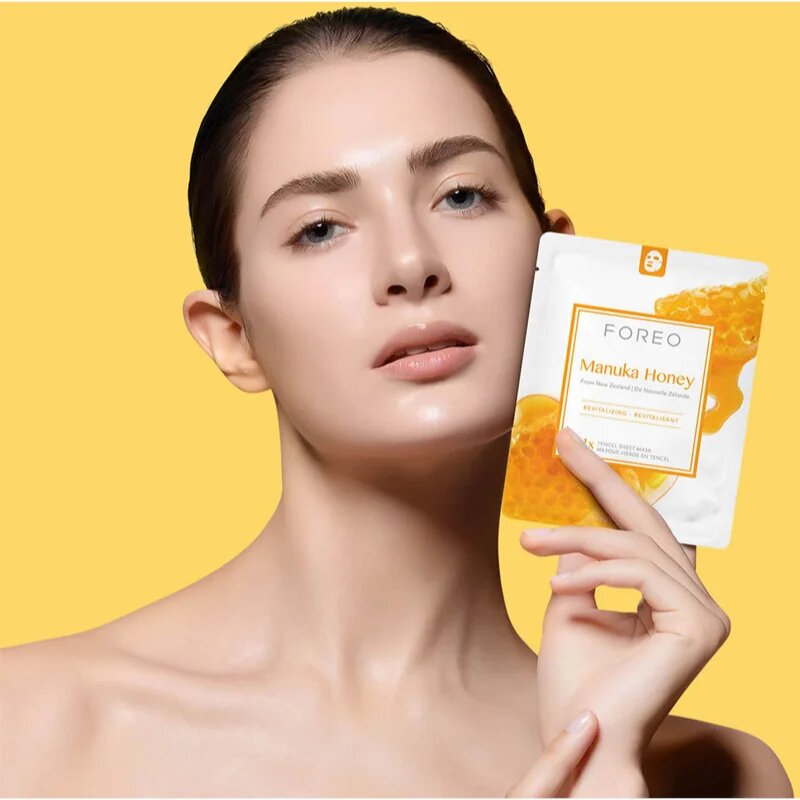 FOREO Farm to Face Sheet Mask Manuka Honey maska iz platna z vlažilnim in revitalizacijskim učinkom 3x20 ml