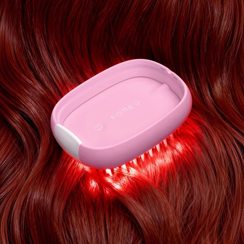 FOREO FLIP™ LED Detangling Hairbrush krtača za lase z LED-osvetlitvijo Pearl Pink 1 kos