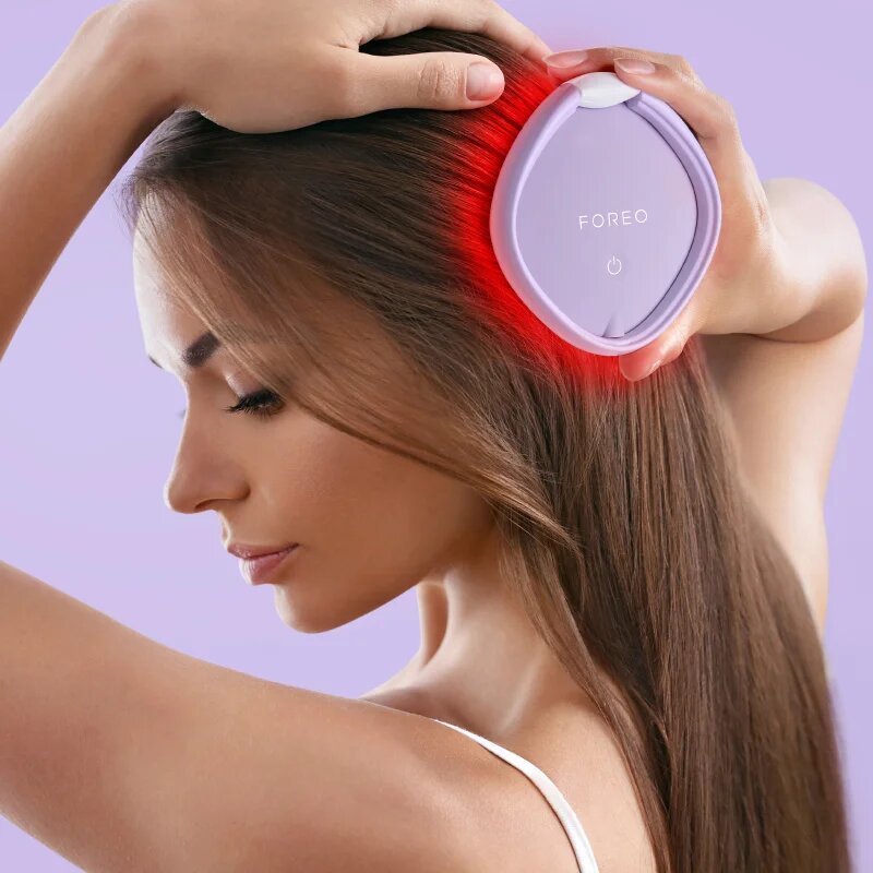 FOREO FLIP™ Play Advanced 3-in-1 glavnik za lase z LED-osvetlitvijo I Lilac You 1 kos