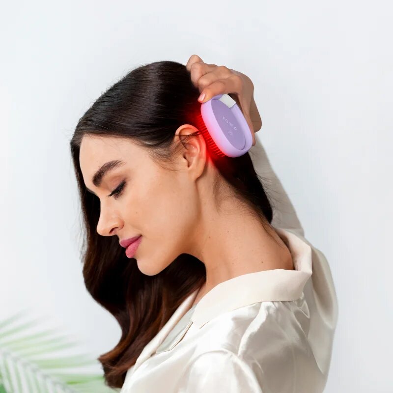 FOREO FLIP™ Play Advanced 3-in-1 glavnik za lase z LED-osvetlitvijo I Lilac You 1 kos