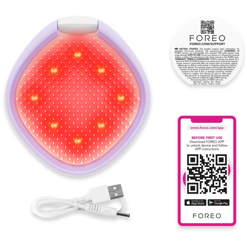 FOREO FLIP™ Play Advanced 3-in-1 glavnik za lase z LED-osvetlitvijo I Lilac You 1 kos