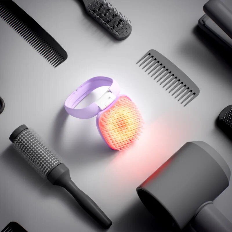 FOREO FLIP™ plus LED Detangling Hairbrush krtača za lase z LED-osvetlitvijo 1 kos
