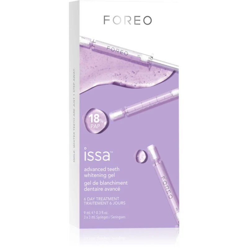 FOREO issa™ Advanced Teeth Whitening Gel belilni gel za zobe 3x3 ml