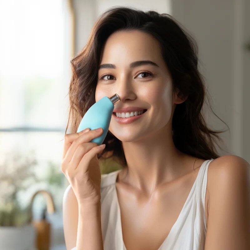 FOREO KIWI™ vakuumski pripomoček za odstranjevanje ogrcev z modro svetlobo LED 1 kos