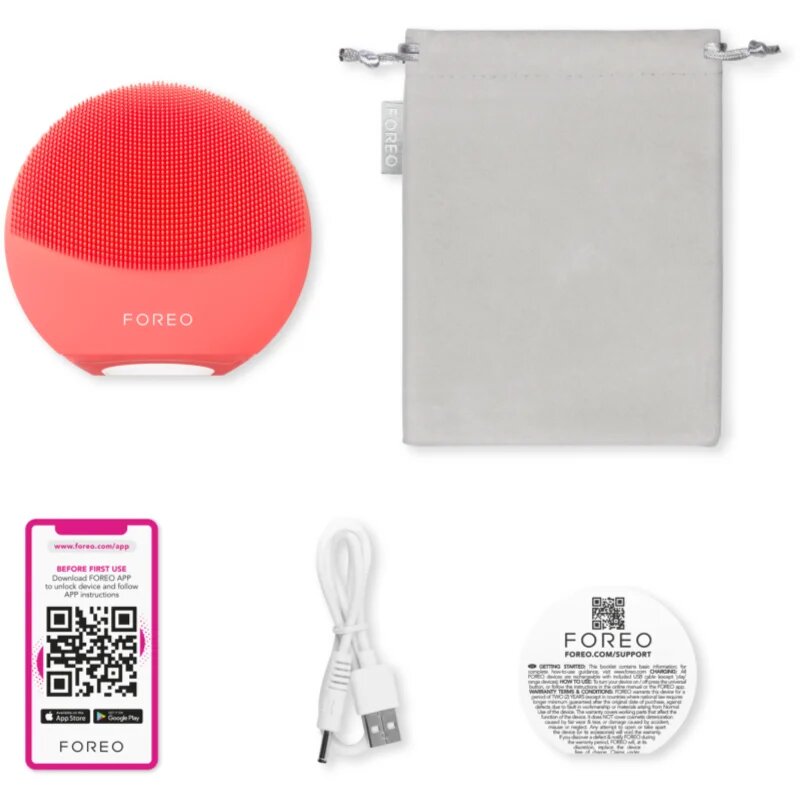 FOREO LUNA™4 Mini čistilna naprava za obraz Coral