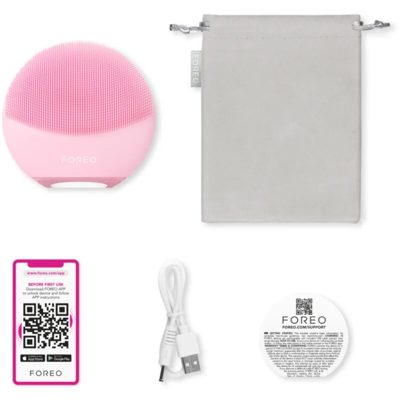 FOREO LUNA™4 Mini čistilna naprava za obraz Pearl Pink