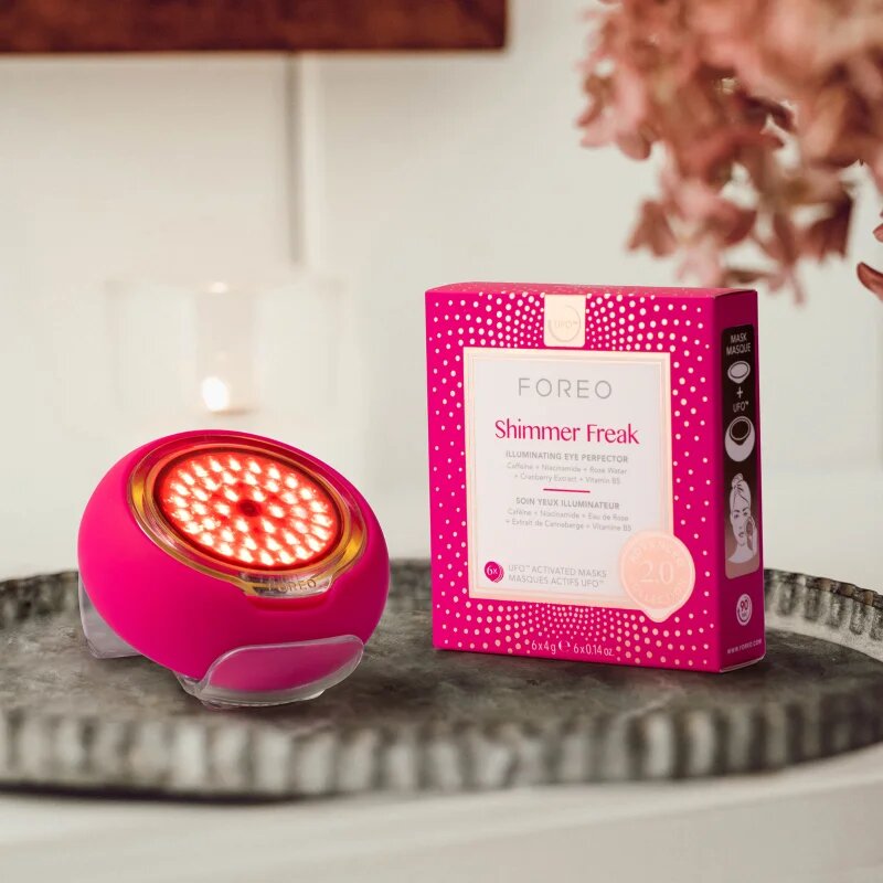 FOREO UFO™ 3 LED sonična naprava za pospešitev učinkov maske za obraz s svetlobo LED in NIR 1 kos