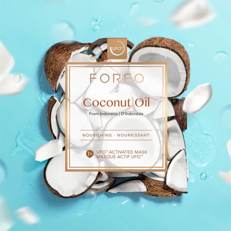 FOREO UFO™ Coconut Oil globinsko hranilna maska 6x6 g