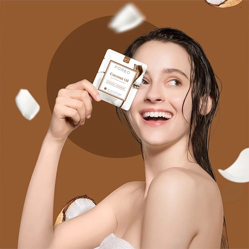 FOREO UFO™ Coconut Oil globinsko hranilna maska 6x6 g