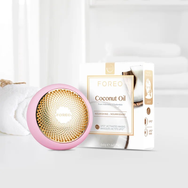FOREO UFO™ Coconut Oil globinsko hranilna maska 6x6 g