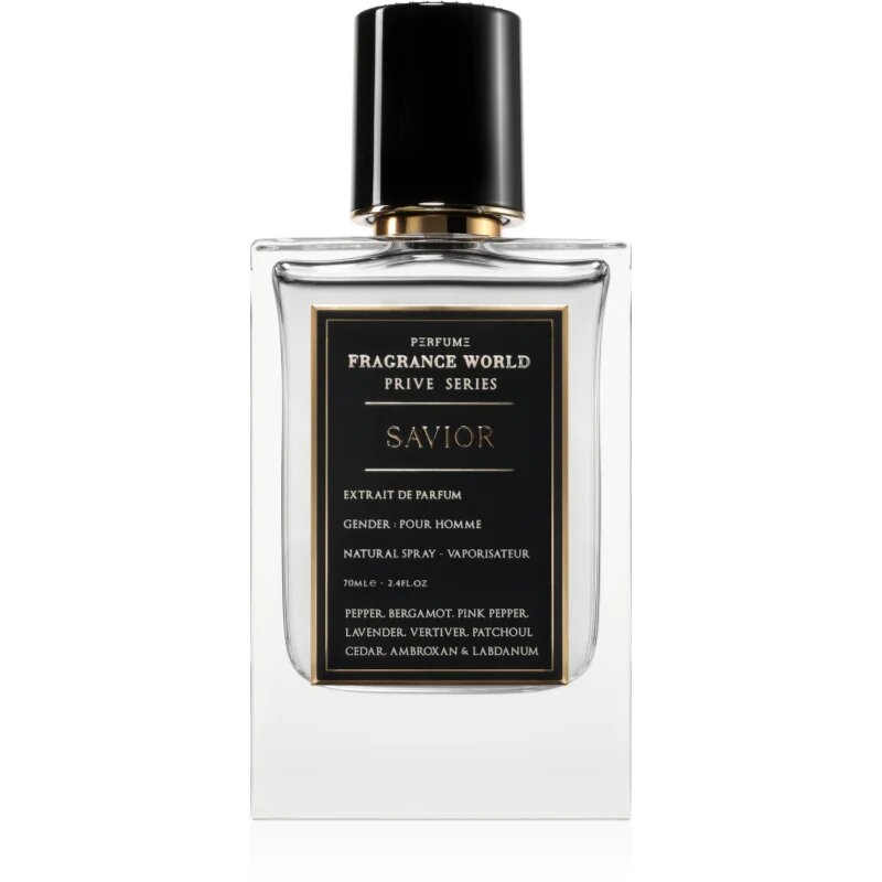 Fragrance World Prive Series Savior parfumska voda za moške 70 ml
