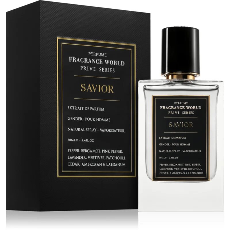 Fragrance World Prive Series Savior parfumska voda za moške 70 ml