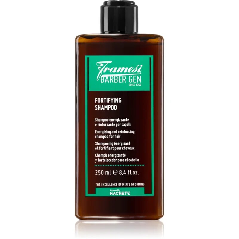 Framesi Barber Gen Fortifying krepilni šampon za oslabljene lase ki so nagnjeni k izpadanju 250 ml