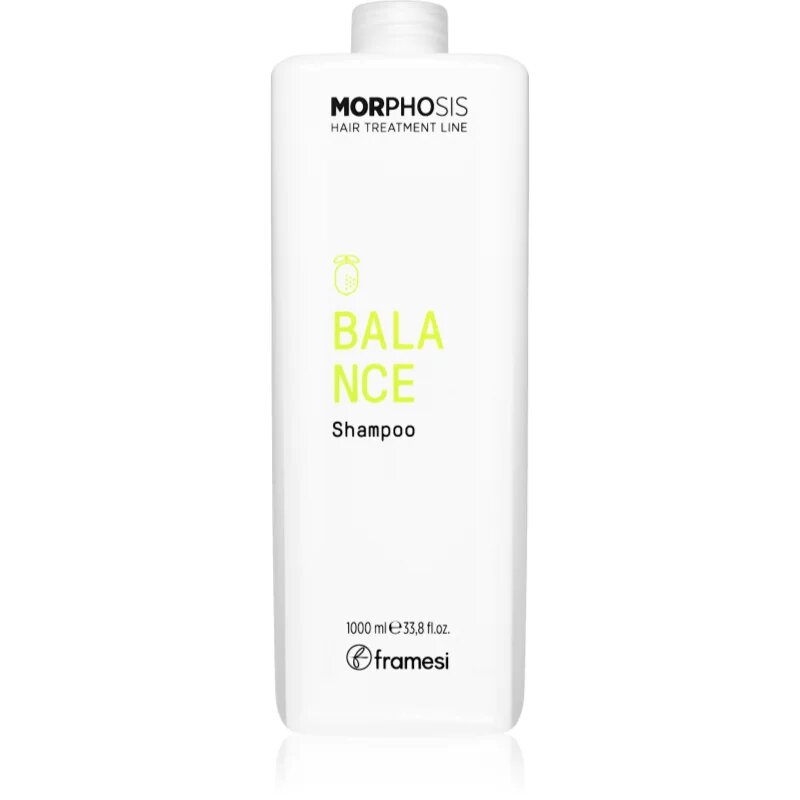 Framesi Morphosis Balance čistilni šampon za mastne lase in lasišče 1000 ml