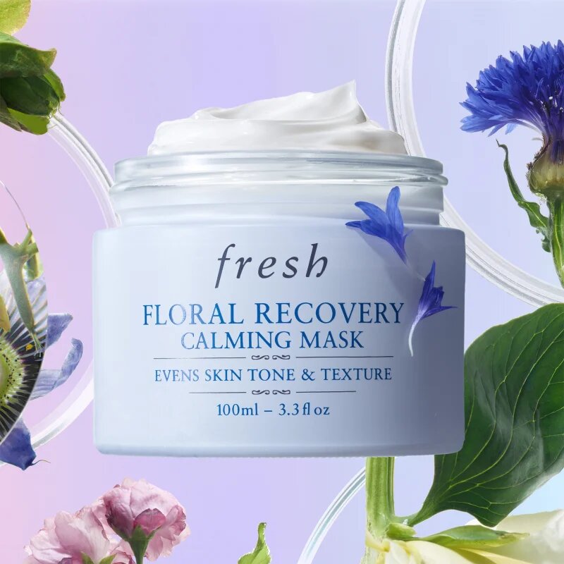 fresh Floral Recovery Calming Mask maska za spanje za občutljivo kožo 30 ml