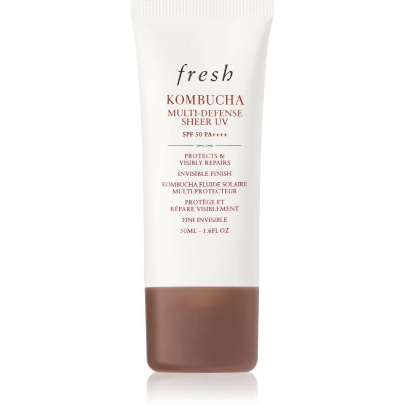 fresh Kombucha Multi-Defense Sheer UV lahki zaščitni fluid proti temnim madežem SPF 50 50 ml