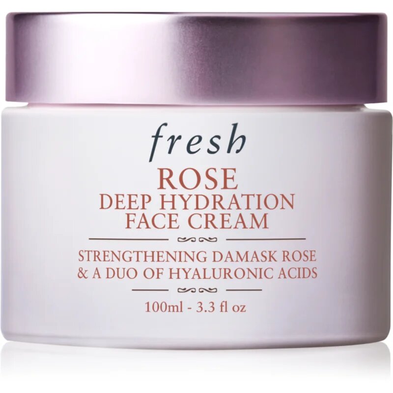 fresh Rose Deep Hydration Face Cream vlažilna krema za obraz s hialuronsko kislino 100 ml