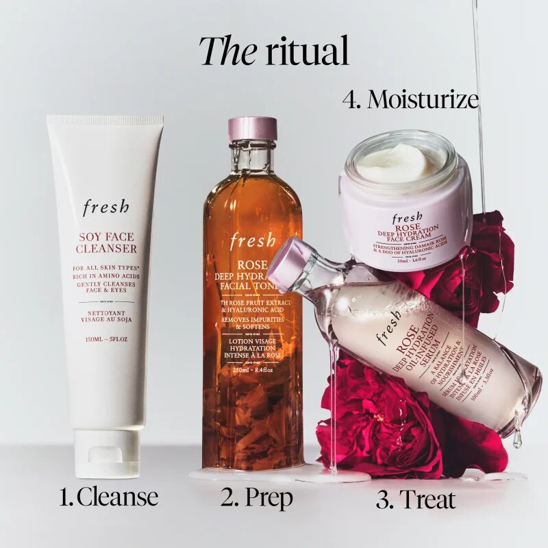 fresh Rose Deep Hydration Face Cream vlažilna krema za obraz s hialuronsko kislino 15 ml