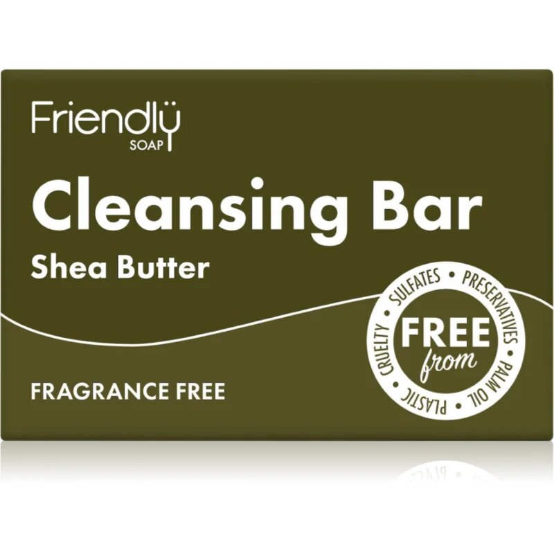 Friendly Soap Cleansing Bar Shea Butter naravno milo za obraz 95 g