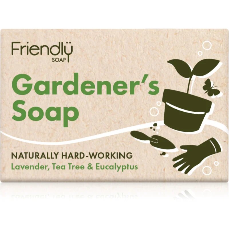Friendly Soap naravno trdo milo za vrtičkarje 95 g