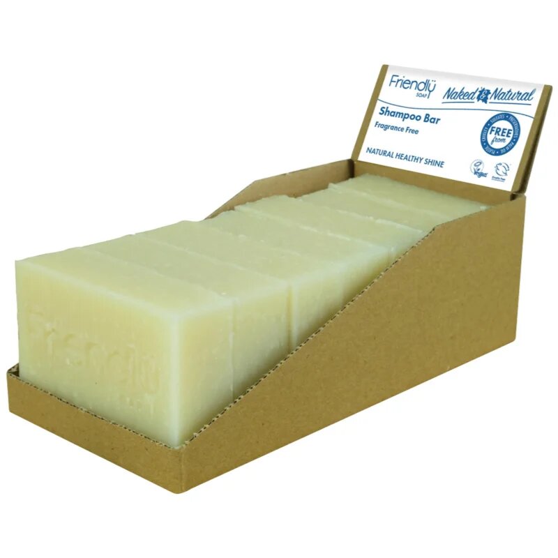 Friendly Soap Natural Shampoo Bar Fragrance Free naravno milo za lase brez dišav 7x95 g