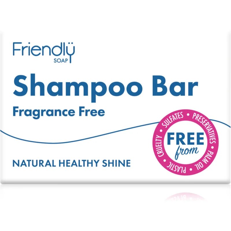 Friendly Soap Natural Shampoo Bar Fragrance Free naravno milo za lase brez dišav 95 g