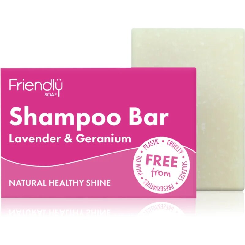 Friendly Soap Natural Shampoo Bar Lavender & Geranium naravno milo za lase 95 g