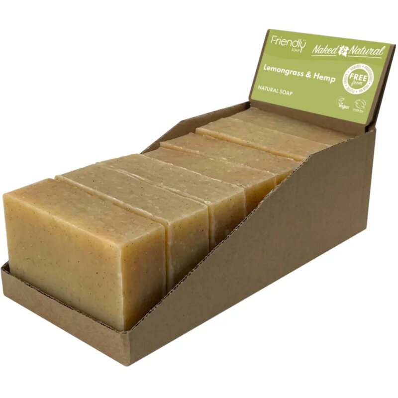 Friendly Soap Natural Soap Lemongrass & Hemp naravno milo 7x95 g