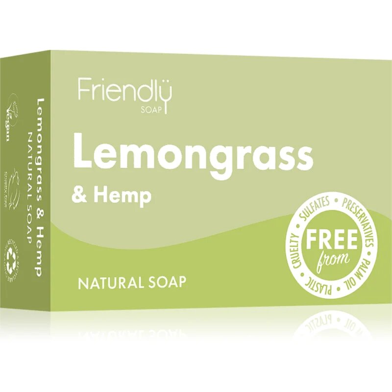 Friendly Soap Natural Soap Lemongrass & Hemp naravno milo 95 g
