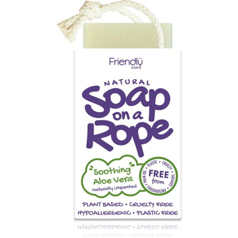 Friendly Soap Soap on a Rope Aloe Vera naravno milo na vrvici 95 g