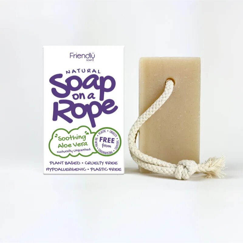 Friendly Soap Soap on a Rope Aloe Vera naravno milo na vrvici 95 g