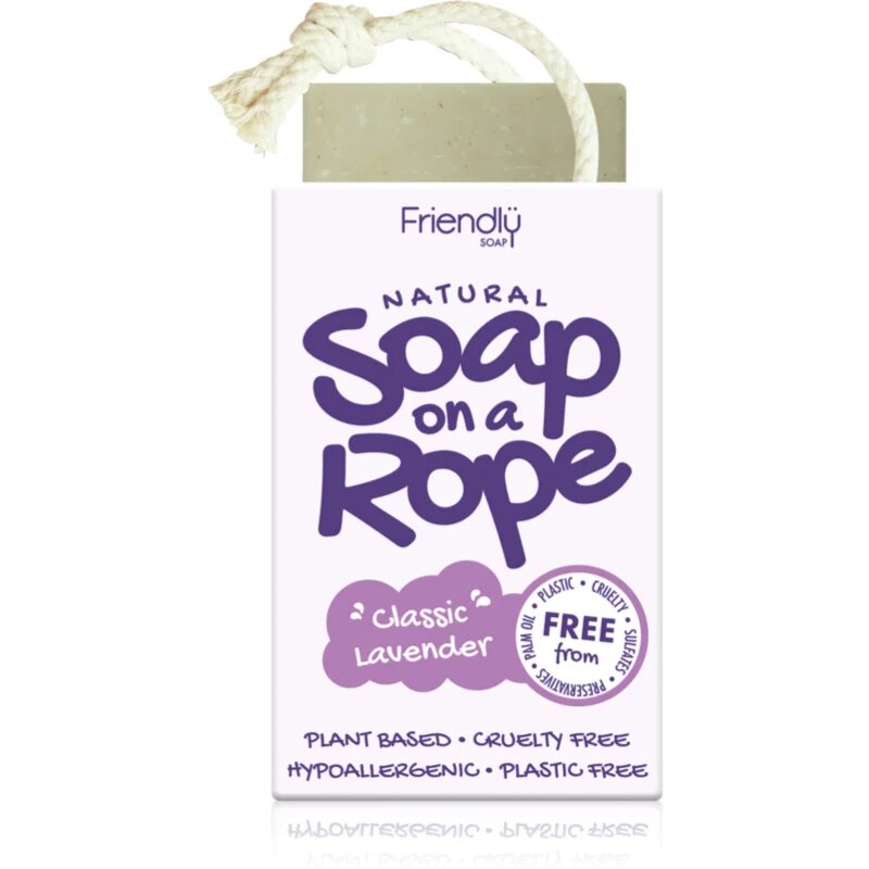 Friendly Soap Soap on a Rope Lavender naravno milo na vrvici 95 g