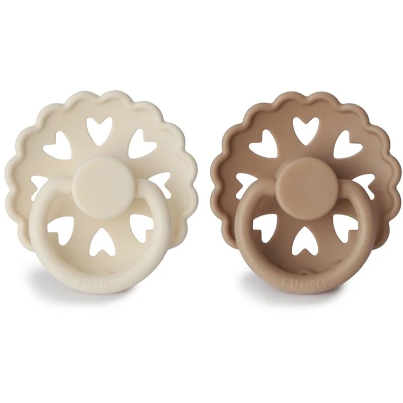 FRIGG Fairytale Round Silicone 2-Pack Size 1 duda The Ugly Duckling/The Emperors New Clothes 2 kos