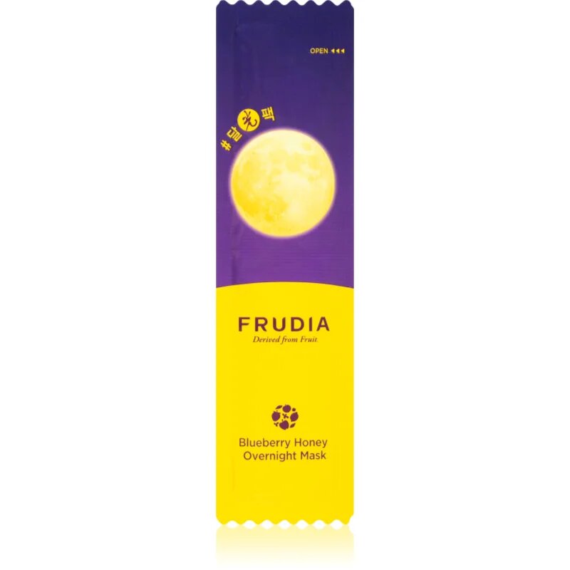 Frudia Honey Blueberry nočna vlažilna maska za občutljivo in suho kožo 5 ml