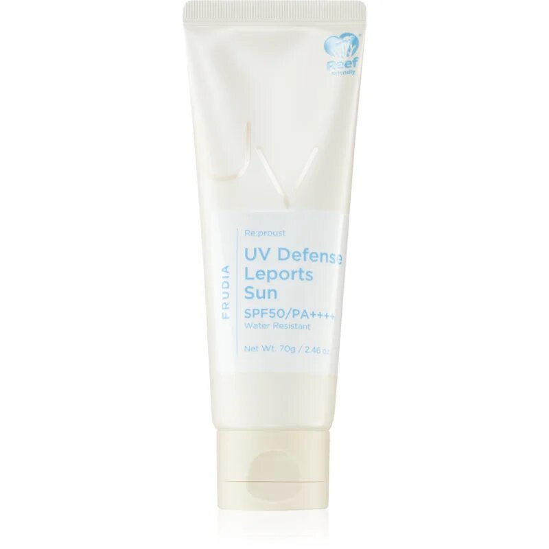 Frudia Re:proust UV Defense vlažilna zaščitna krema za občutljivo kožo SPF 50+ 70 g