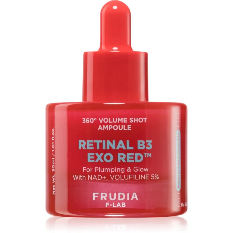Frudia Retinal B3 Exo Red 360° Volume Shot Ampoule posvetlitveni serum za obraz povečujoč prožnost kože 30 ml