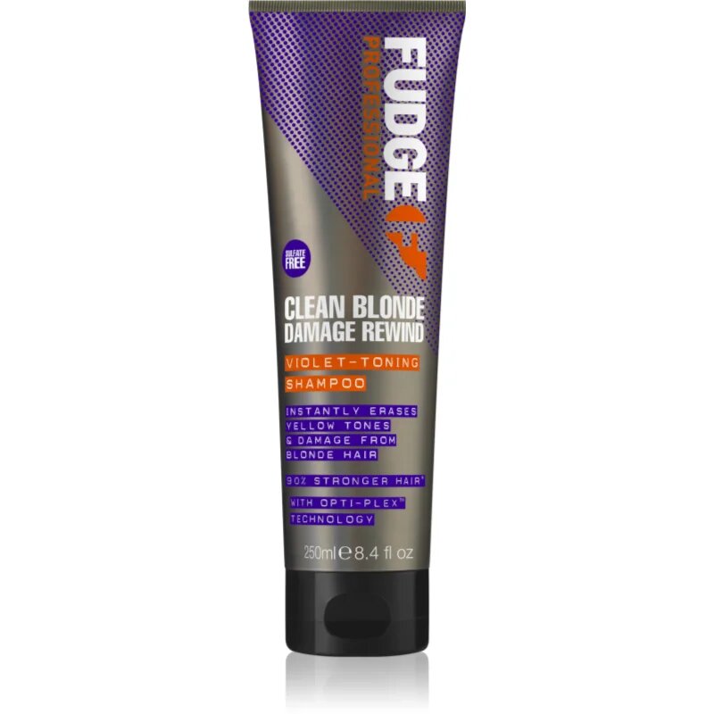 Fudge Clean Blonde Damage Rewind vijoličen toniran šampon za blond lase in lase s prameni 250 ml