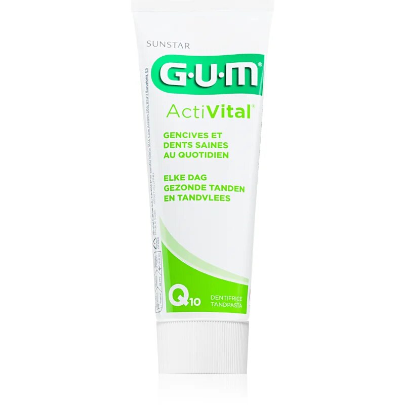 G.U.M Activital Q10 zobna pasta za popolno zaščito zob in svež dah 75 ml