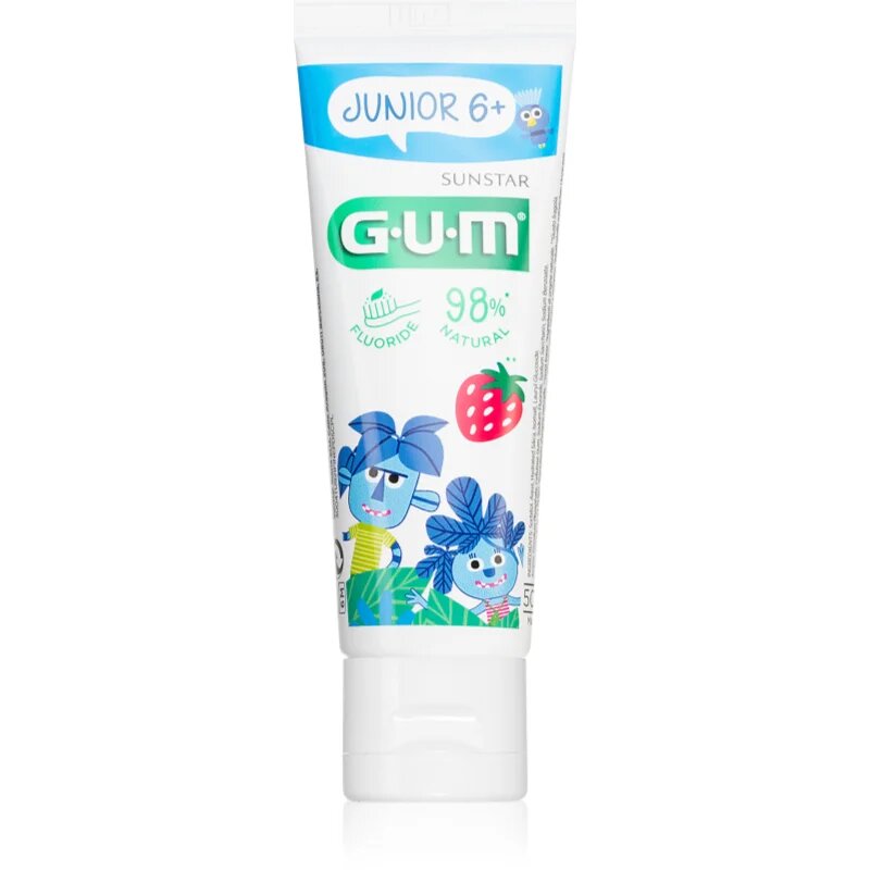 G.U.M Junior 6+ zobni gel za otroke okus Strawberry 50 ml